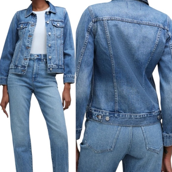 Madewell Jackets & Blazers - Madewell Size XS The Jean Jacket in Medford Wash Denim Classic Preppy Ca…
